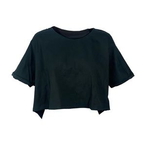 Black Crop Tee